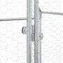 Chicken cage silver galvanized steel 100x100x190 cm by , Cages and habitats for small animals - Ref: Foro24-172549, Price: 85...