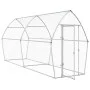 Chicken cage silver galvanized steel 400x105x182 cm by , Cages and habitats for small animals - Ref: Foro24-172556, Price: 14...