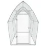 Jaula para gallinas acero galvanizado plateado 400x105x182 cm de , Jaulas y habitáculos para animales pequeños - Ref: Foro24-...