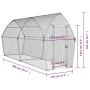 Chicken cage silver galvanized steel 400x105x182 cm by , Cages and habitats for small animals - Ref: Foro24-172556, Price: 14...