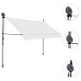 Manual retractable awning with cream LED 300 cm by vidaXL, Awnings - Ref: Foro24-145873, Price: 74,50 €, Discount: %