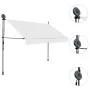 Manuell ausfahrbare Markise mit cremefarbener LED 300 cm von vidaXL, Markisen - Ref: Foro24-145873, Preis: 91,55 €, Rabatt: %
