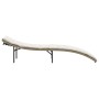 Liege mit beigem synthetischem Rattankissen 55x199x50 cm von , Liegen - Ref: Foro24-368248, Preis: 83,38 €, Rabatt: %