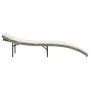 Lounger with beige synthetic rattan cushion 55x199x50 cm by , Loungers - Ref: Foro24-368248, Price: 130,34 €, Discount: %