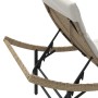 Liege mit beigem synthetischem Rattankissen 55x199x50 cm von , Liegen - Ref: Foro24-368248, Preis: 83,38 €, Rabatt: %
