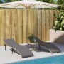 Sun loungers with table 2 units beige synthetic rattan by , Loungers - Ref: Foro24-368255, Price: 247,07 €, Discount: %