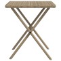 Sun loungers with table 2 units beige synthetic rattan by , Loungers - Ref: Foro24-368255, Price: 158,04 €, Discount: %