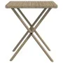 Sun loungers with table 2 units beige synthetic rattan by , Loungers - Ref: Foro24-368255, Price: 247,07 €, Discount: %