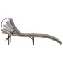 Tumbonas con mesita 2 unidades ratán sintético beige de , Tumbonas - Ref: Foro24-368255, Precio: 158,04 €, Descuento: %