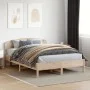 Estructura de cama con cabecero madera de pino blanco 150x200cm de , Camas y somieres - Ref: Foro24-3207205, Precio: 167,57 €...