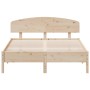 Estructura de cama con cabecero madera de pino blanco 150x200cm de , Camas y somieres - Ref: Foro24-3207205, Precio: 169,55 €...