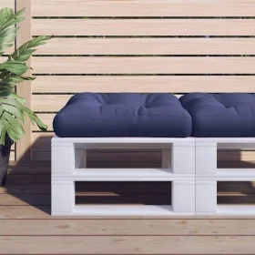 Cushion for pallet sofa in navy blue fabric 60x61.5x10 cm by , Cushions for chairs and sofas - Ref: Foro24-378222, Price: 26,...