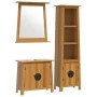 3-teiliges Badezimmermöbel-Set aus massivem Kiefernholz von , Badezimmermöbel - Ref: Foro24-3223462, Preis: 602,37 €, Rabatt: %