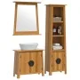 3-teiliges Badezimmermöbel-Set aus massivem Kiefernholz von , Badezimmermöbel - Ref: Foro24-3223462, Preis: 602,37 €, Rabatt: %