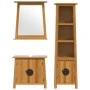 3-teiliges Badezimmermöbel-Set aus massivem Kiefernholz von , Badezimmermöbel - Ref: Foro24-3223462, Preis: 602,37 €, Rabatt: %