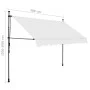 Manuell ausfahrbare Markise mit cremefarbener LED 300 cm von vidaXL, Markisen - Ref: Foro24-145873, Preis: 91,55 €, Rabatt: %