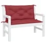 Gartenbankauflagen 2 Stück rot rot 100x50x7 cm von , Kissen für Stühle und Sofas - Ref: Foro24-361668, Preis: 35,84 €, Rabatt: %