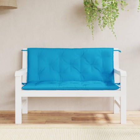 Cojines de banco de jardín 2 uds azul claro 120x50x7 cm de , Cojines para sillas y sofás - Ref: Foro24-361682, Precio: 37,68 ...