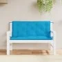 Cojines de banco de jardín 2 uds azul claro 120x50x7 cm de , Cojines para sillas y sofás - Ref: Foro24-361682, Precio: 37,22 ...