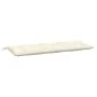 Garden bench cushions 2 pcs cream white 120x50x7 cm by , Cushions for chairs and sofas - Ref: Foro24-361680, Price: 39,71 €, ...