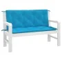 Cojines de banco de jardín 2 uds azul claro 120x50x7 cm de , Cojines para sillas y sofás - Ref: Foro24-361682, Precio: 37,22 ...