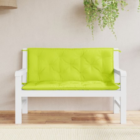 Gartenbankauflagen 2 Stück hellgrün 120x50x7 cm von , Kissen für Stühle und Sofas - Ref: Foro24-361689, Preis: 29,32 €, Rabat...