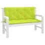 Gartenbankauflagen 2 Stück hellgrün 120x50x7 cm von , Kissen für Stühle und Sofas - Ref: Foro24-361689, Preis: 36,80 €, Rabat...