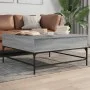 Mesa de centro madera ingeniería metal gris Sonoma 95x95x45 cm de , Mesas de centro - Ref: Foro24-3217067, Precio: 113,47 €, ...