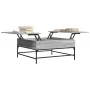 Mesa de centro madera ingeniería metal gris Sonoma 95x95x45 cm de , Mesas de centro - Ref: Foro24-3217067, Precio: 113,47 €, ...