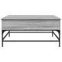 Mesa de centro madera ingeniería metal gris Sonoma 95x95x45 cm de , Mesas de centro - Ref: Foro24-3217067, Precio: 113,47 €, ...