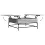 Mesa de centro madera ingeniería metal gris Sonoma 95x95x45 cm de , Mesas de centro - Ref: Foro24-3217067, Precio: 113,47 €, ...