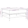 Mesa de centro madera ingeniería metal roble Sonoma 95x95x45 cm de , Mesas de centro - Ref: Foro24-3217065, Precio: 110,34 €,...