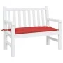 Cojín de banco de jardín tela Oxford rojo 110x50x7 cm de , Cojines para sillas y sofás - Ref: Foro24-361817, Precio: 25,97 €,...
