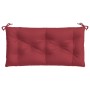 Cojín de banco de jardín tela Oxford rojo tinto 110x50x7 cm de , Cojines para sillas y sofás - Ref: Foro24-361820, Precio: 26...