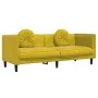 Yellow velvet 2-piece sofa set with cushions by , Sofas - Ref: Foro24-3209263, Price: 493,45 €, Discount: %