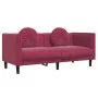 Sofa set with cushions 2 pieces red velvet by , Sofas - Ref: Foro24-3209261, Price: 522,16 €, Discount: %