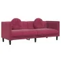 Sofa set with cushions 2 pieces red velvet by , Sofas - Ref: Foro24-3209261, Price: 522,16 €, Discount: %