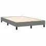 Box spring bed with mattress and LED dark brown fabric 120x190 cm by , Beds and slatted bases - Ref: Foro24-3270068, Price: 4...