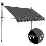 Manual retractable awning with LED anthracite gray 250 cm by vidaXL, Awnings - Ref: Foro24-145865, Price: 93,29 €, Discount: %