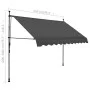 Manual retractable awning with LED anthracite gray 250 cm by vidaXL, Awnings - Ref: Foro24-145865, Price: 89,06 €, Discount: %