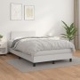 Boxspringbett mit weißer Kunstledermatratze 120x190 cm von , Betten und Lattenroste - Ref: Foro24-3269808, Preis: 419,31 €, R...