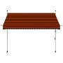Manuelle einziehbare Markise orange und braun 250 cm von vidaXL, Markisen - Ref: Foro24-145837, Preis: 92,65 €, Rabatt: %