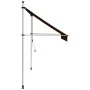 Retractable manual awning in orange and brown, 250 cm. by vidaXL, Awnings - Ref: Foro24-145837, Price: 91,26 €, Discount: %