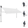 Manual retractable awning with cream LED 350 cm by vidaXL, Awnings - Ref: Foro24-145874, Price: 84,36 €, Discount: %