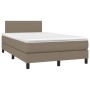 Boxspringbett mit taupegrauer Stoffmatratze 120x190 cm von , Betten und Lattenroste - Ref: Foro24-3269713, Preis: 369,87 €, R...