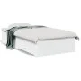 White engineered wood bed with drawers 90x190 cm by , Beds and slatted bases - Ref: Foro24-3280433, Price: 123,34 €, Discount: %