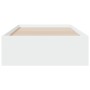 Weißes Holzwerkstoffbett mit Schubladen 90x190 cm von , Betten und Lattenroste - Ref: Foro24-3280433, Preis: 116,43 €, Rabatt: %