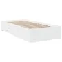 Cama con cajones madera de ingeniería blanca 90x190 cm de , Camas y somieres - Ref: Foro24-3280433, Precio: 124,97 €, Descuen...