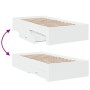 Weißes Holzwerkstoffbett mit Schubladen 90x190 cm von , Betten und Lattenroste - Ref: Foro24-3280433, Preis: 116,43 €, Rabatt: %
