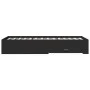 Black engineered wood bed with drawers 90x200 cm by , Beds and slatted bases - Ref: Foro24-3280427, Price: 107,16 €, Discount: %